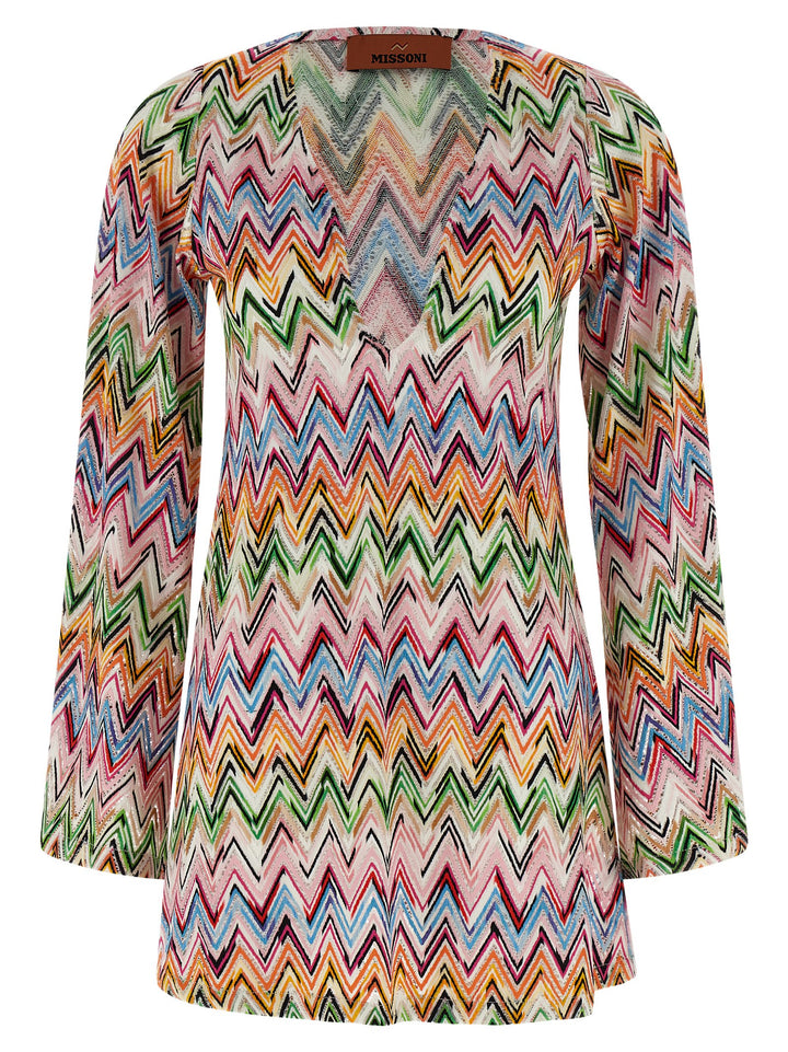 Missoni Zig Zag Embroidery Dress Abiti - Multicolor | f14b381731d0066fc3d512f2e3a6cbdf8d654c58