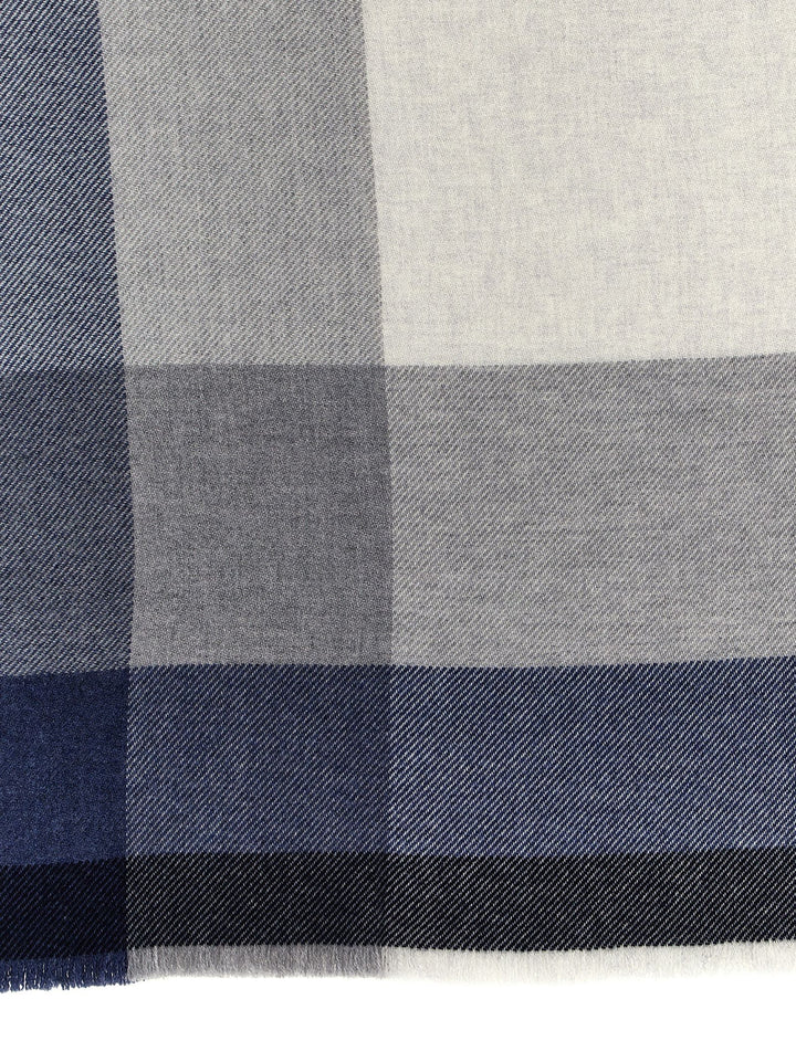 Brunello Cucinelli Check Scarf Sciarpe - Multicolor | 17f9cd6b3a818288c61f4fff99a068e7df1d8bf8