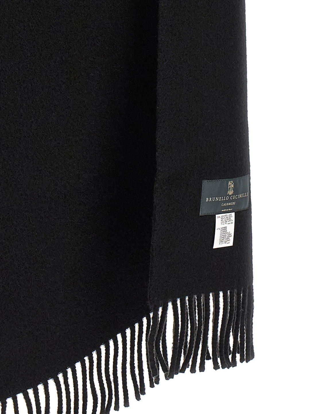 Brunello Cucinelli Hooded Scarf Sciarpe - Nero | c2a4c698c6c6d9d6285b981b20081b6d52529839