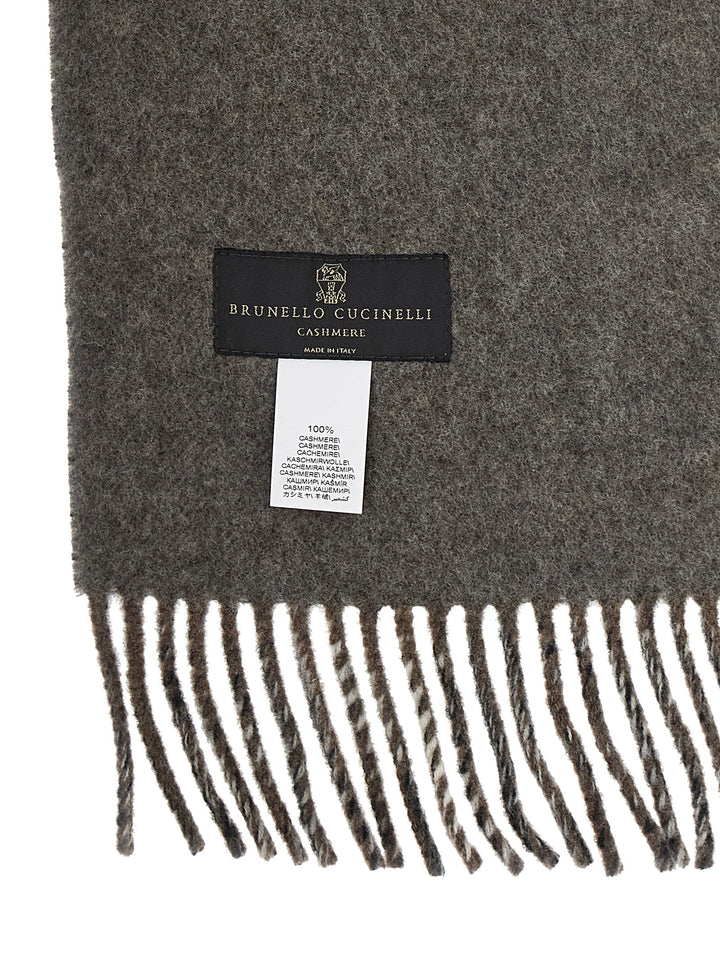 Brunello Cucinelli Hooded Scarf Sciarpe - Marrone | 781fa6cb6d6bb6124777f2d9ed8a02e717b556a5