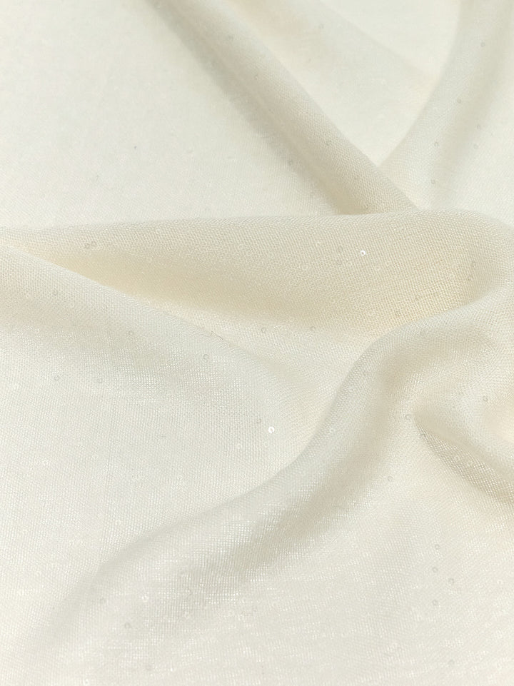 Sequin Scarf Sciarpe Bianco