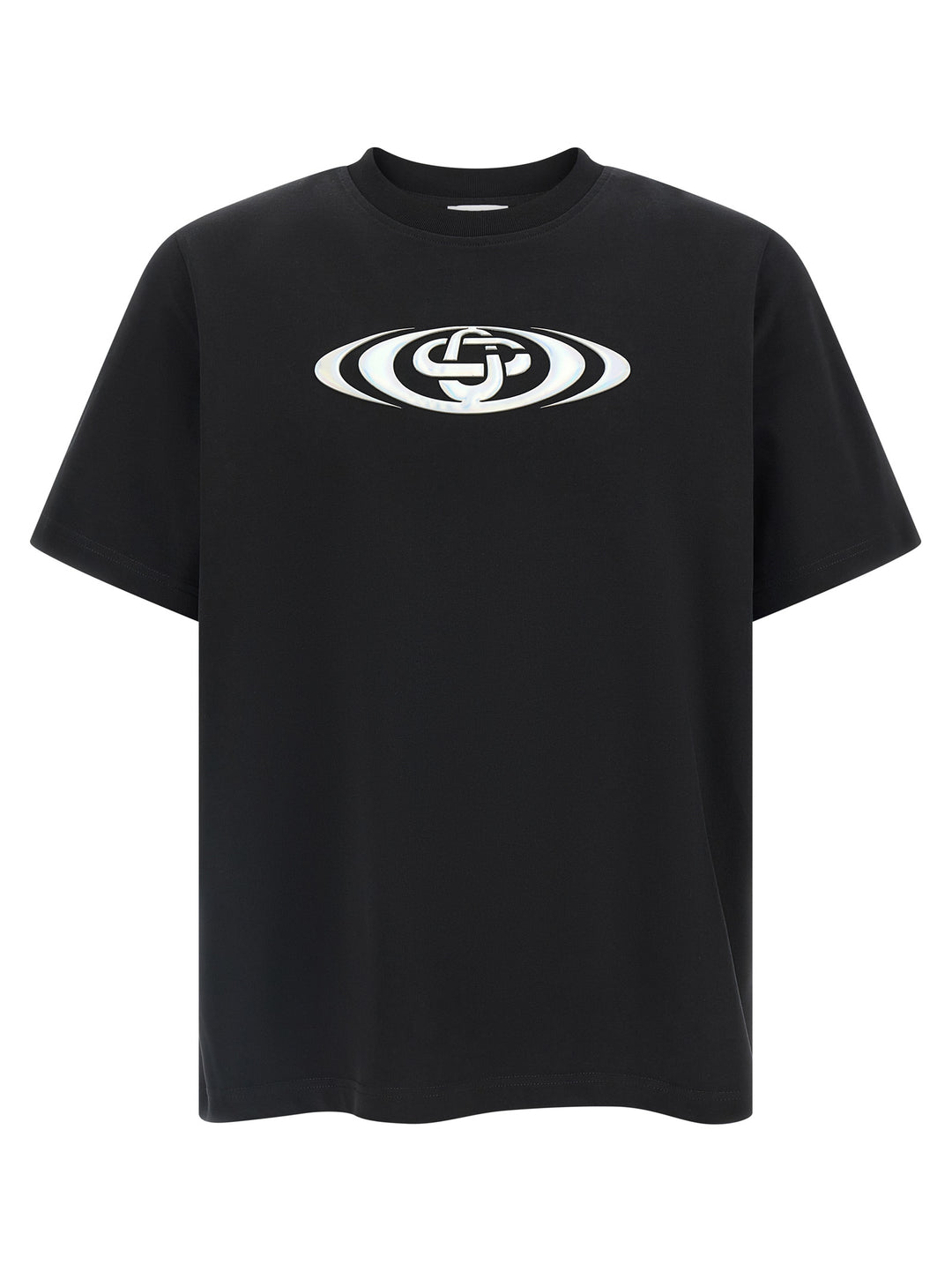 Casablanca Warped Logo T shirt - Nero | 5bf994f473d0248a8d74711139798df6233fa9a7