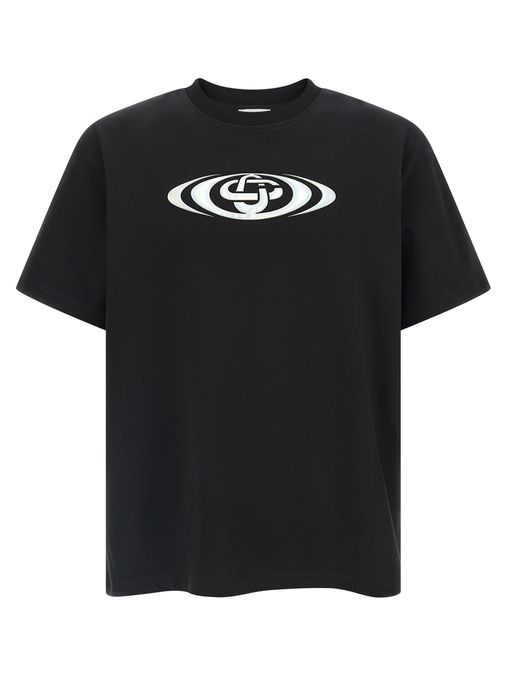Casablanca Warped Logo T shirt - Nero | 5bf994f473d0248a8d74711139798df6233fa9a7