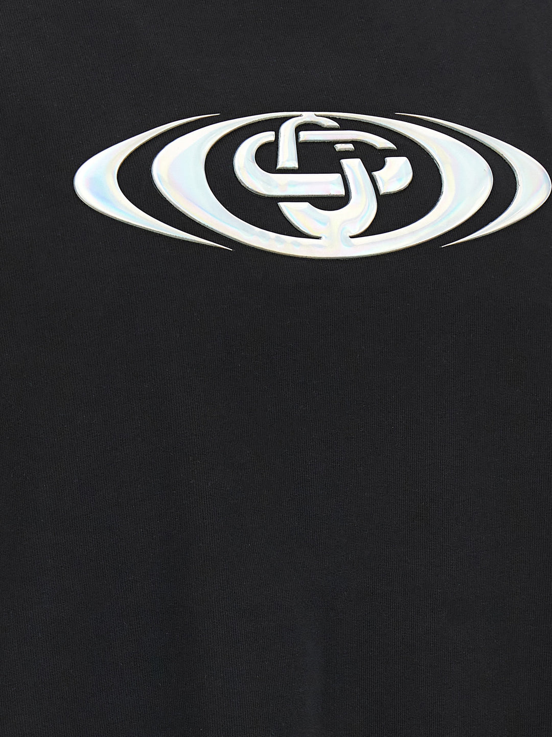 Casablanca Warped Logo T shirt - Nero | 39ecb046bf4bd182991356b6a106a65f3badc1ac