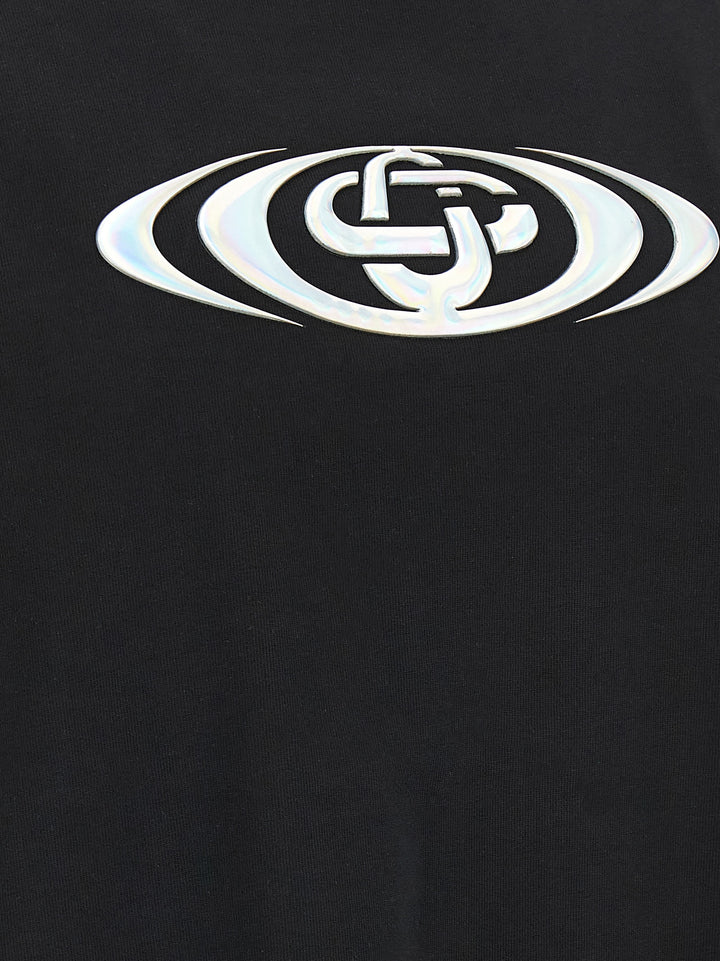 Casablanca Warped Logo T shirt - Nero | 39ecb046bf4bd182991356b6a106a65f3badc1ac