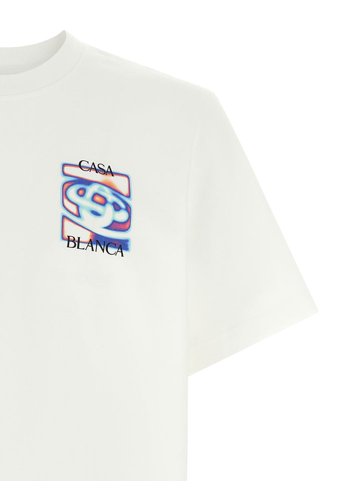 Casablanca Heat Map T shirt - Bianco | 762f02fa34537a82e9ce003781aade995edbd8e8