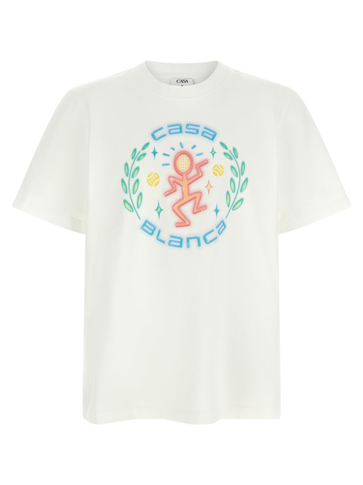 Casablanca Dance Joy T shirt - Bianco | 5221ad34dfd60f63d24db51db736557adf9691e3