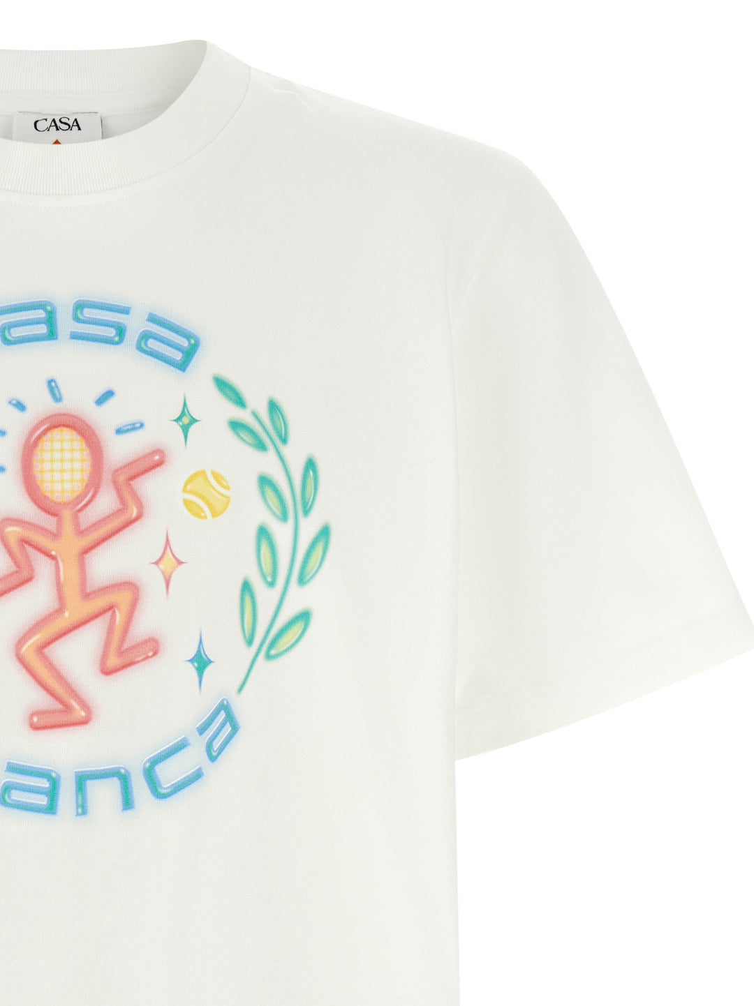 Casablanca Dance Joy T shirt - Bianco | fb6fa2dc33e36b1b1b8e523131a5cf6d41ff9396