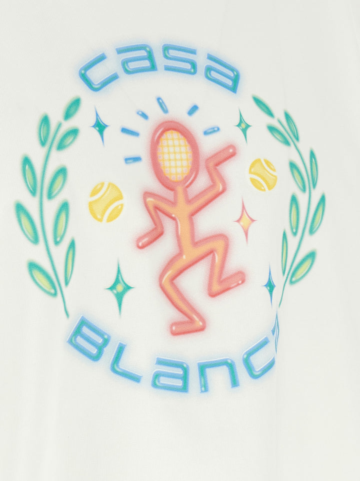 Casablanca Dance Joy T shirt - Bianco | b67e01cb4b0a863ba2117f83ab127ea471498e69