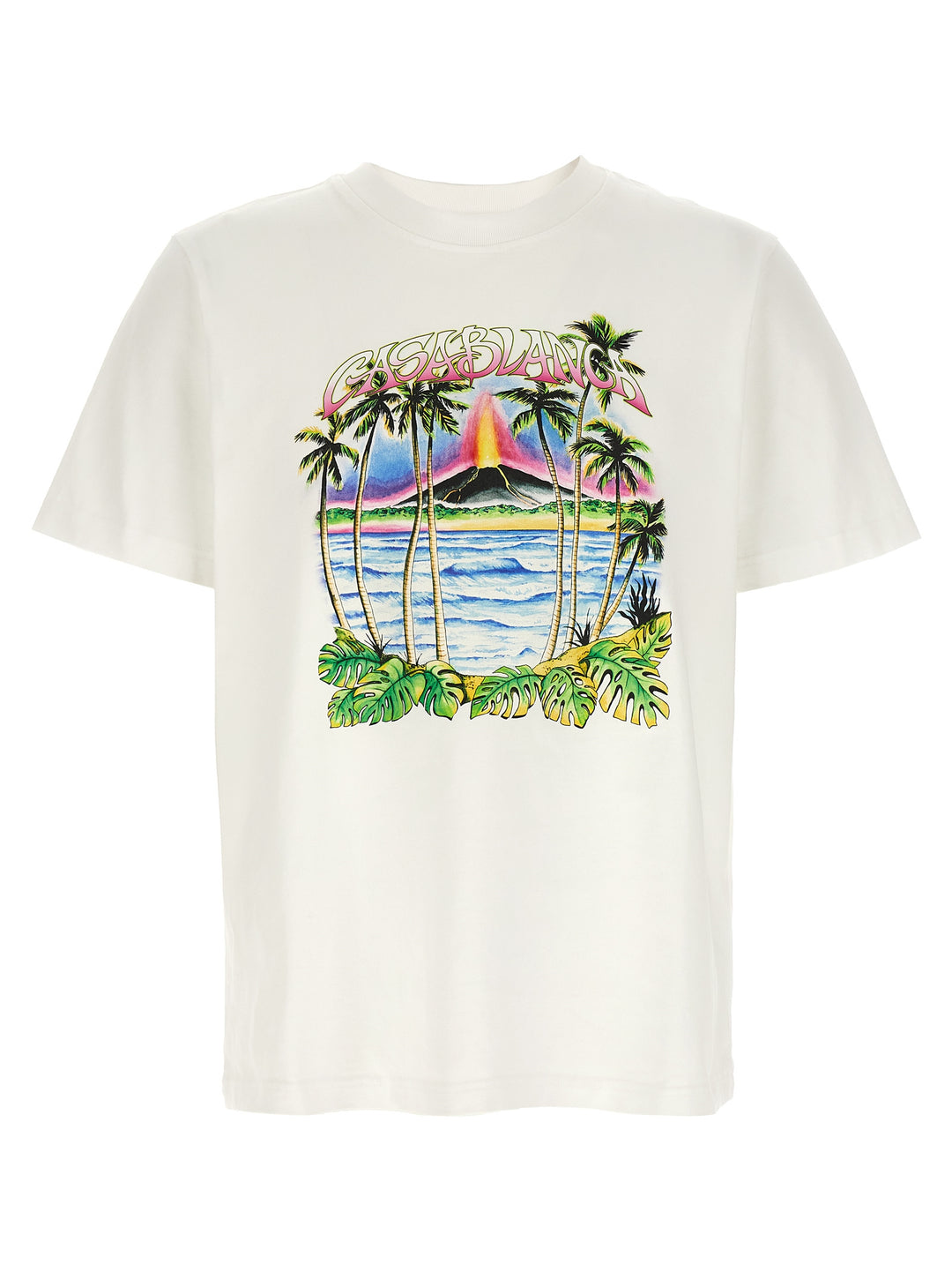 Casablanca Volcano T shirt - Bianco | 1166c0fca57115f5e652fba809fb2abd2ee7d9df