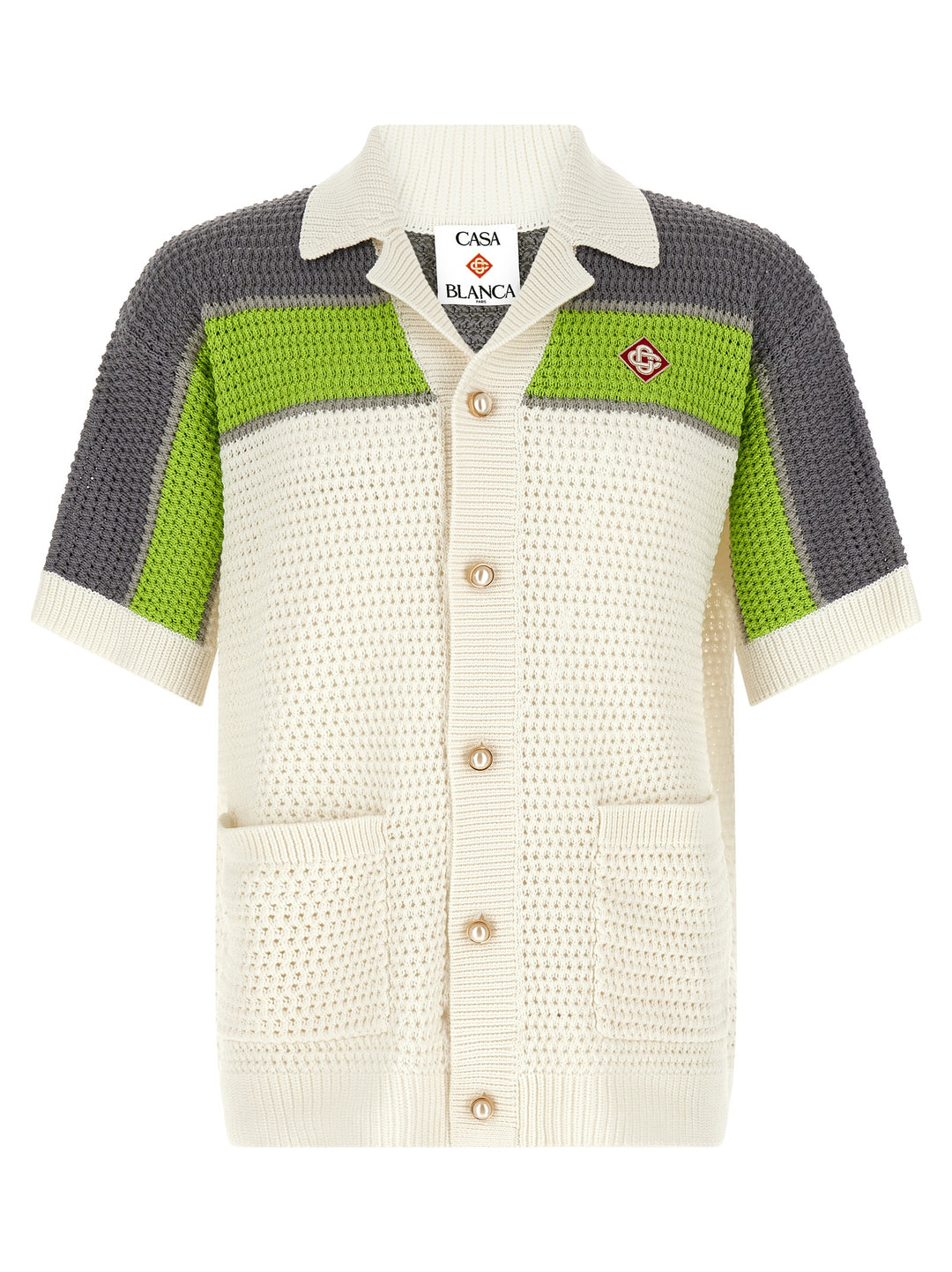 Casablanca Stripe Crochet Camicie - Multicolor | 834834c25bd1cfbd42d8ac2bb5d00aff551c3831