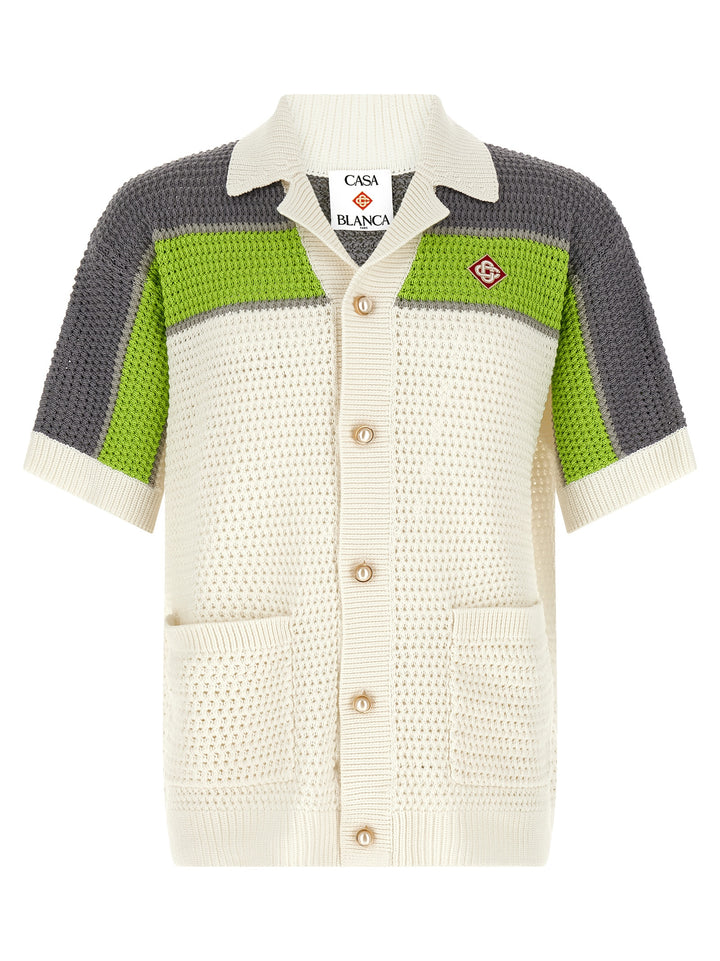 Casablanca Stripe Crochet Camicie - Multicolor | 834834c25bd1cfbd42d8ac2bb5d00aff551c3831