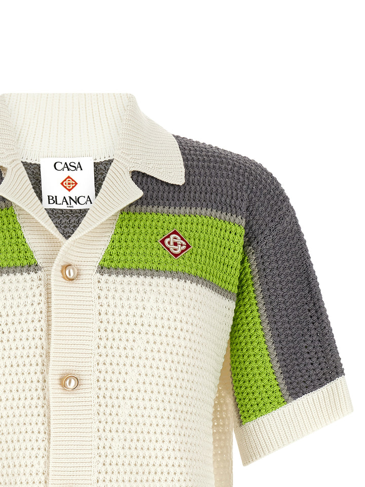 Casablanca Stripe Crochet Camicie - Multicolor | 8b6644278cd1243fa2c12e0de48d17a200c4a90a