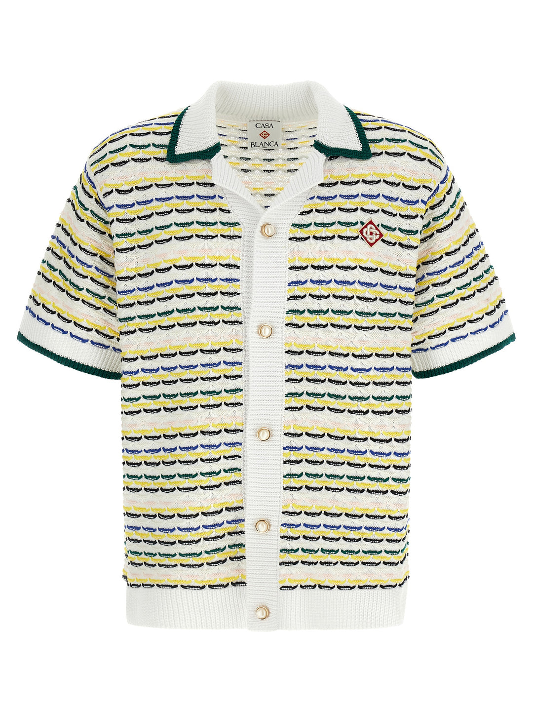 Casablanca Tuck Stitch Short Sleeve Camicie - Multicolor | b6a331c72bbcfca9292862cb46ad1c2545d4df1b
