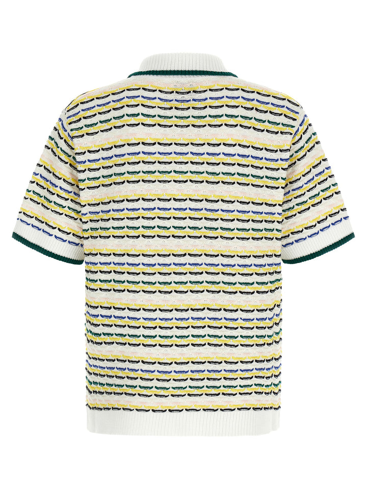 Casablanca Tuck Stitch Short Sleeve Camicie - Multicolor | 6df1360535b00393940d4152d59ce7cada1c2a84