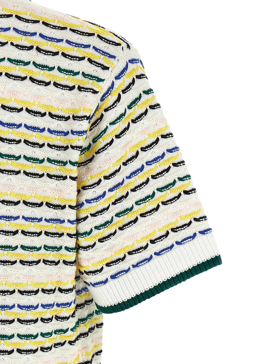 Casablanca Tuck Stitch Short Sleeve Camicie - Multicolor | 382294ade260e7f7baccd065d84598e2d6341e93