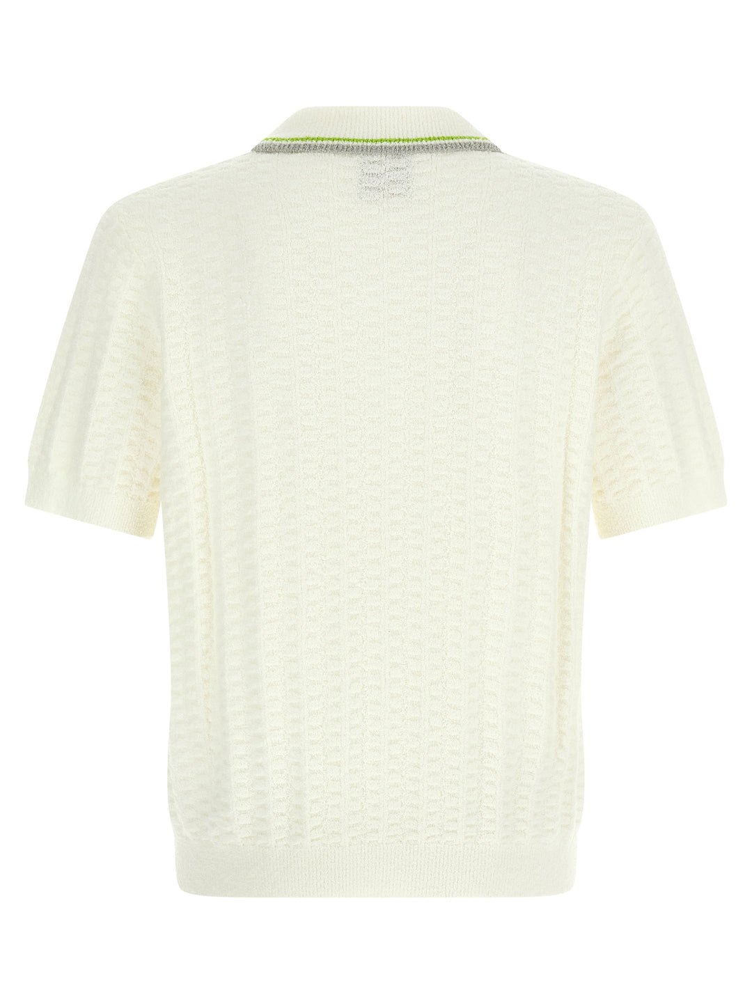 Casablanca Tennisbouclé Polo - Bianco | 3129a67aa2694298aa2c6f143ae99f1d5dbdb2dd