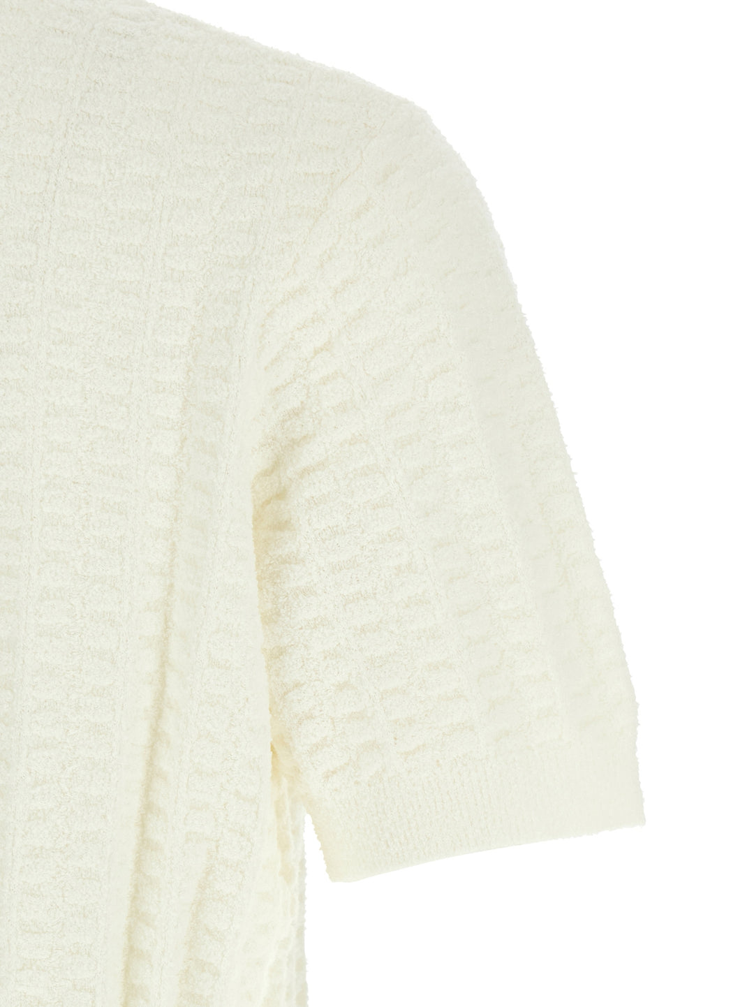 Casablanca Tennisbouclé Polo - Bianco | 800f6c975e80cd4e098336d975a6ee485595585b