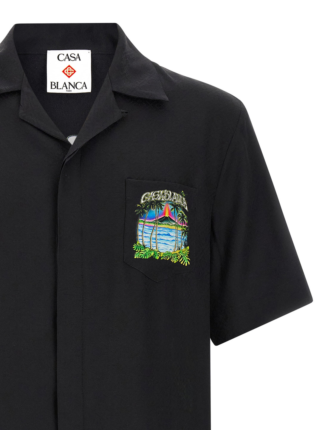 Casablanca Volcano Camicie - Nero | 5eb88534a4a1c2f3e6098aabbbd4b5b556b56af8
