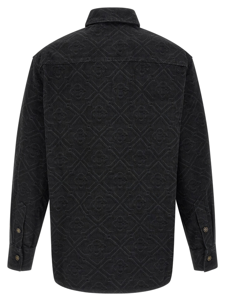 Casablanca Laser Monogram Denim Camicie - Nero | a68c7724c234469c80294c2110049a816e2753cd