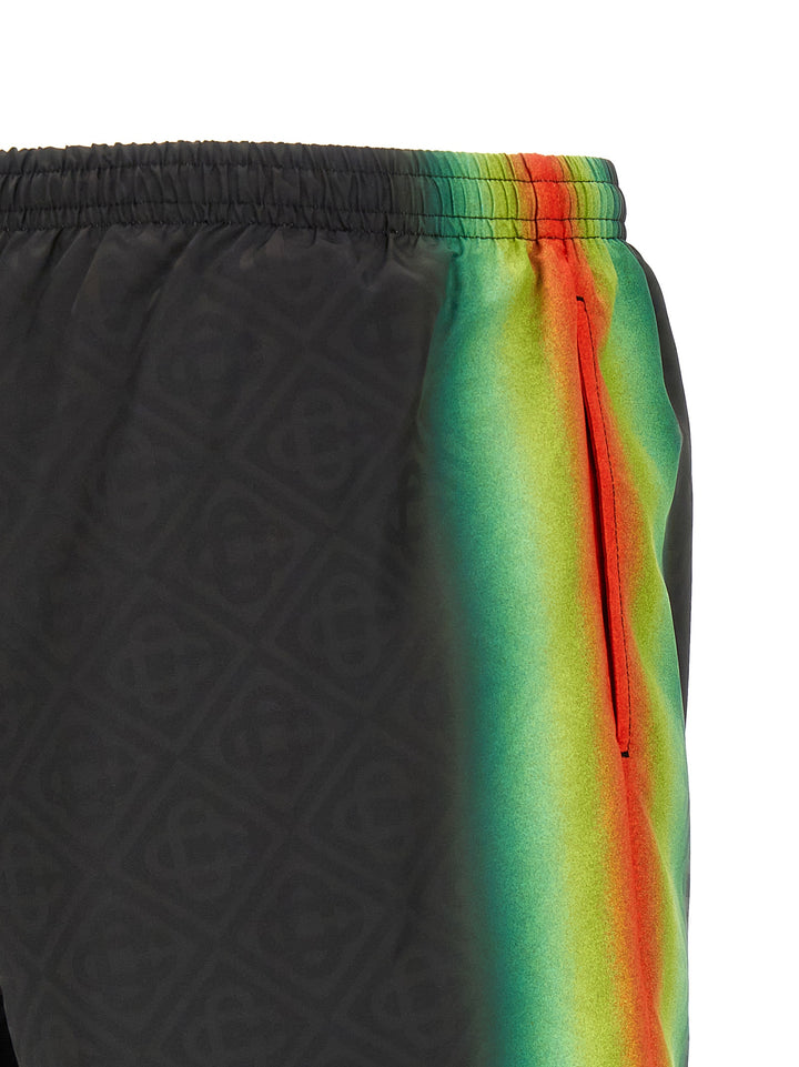 Casablanca Jacquard Logo Swimsuit Beachwear - Multicolor | e208f634f25f511ca8578119d65f740fc0df89d3