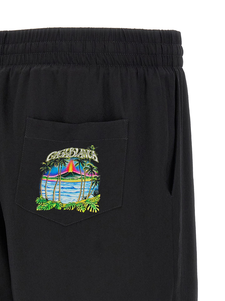 Casablanca Volcano Bermuda e Short - Nero | 53b321386b9894bec75d0457b533d6f943f750bc