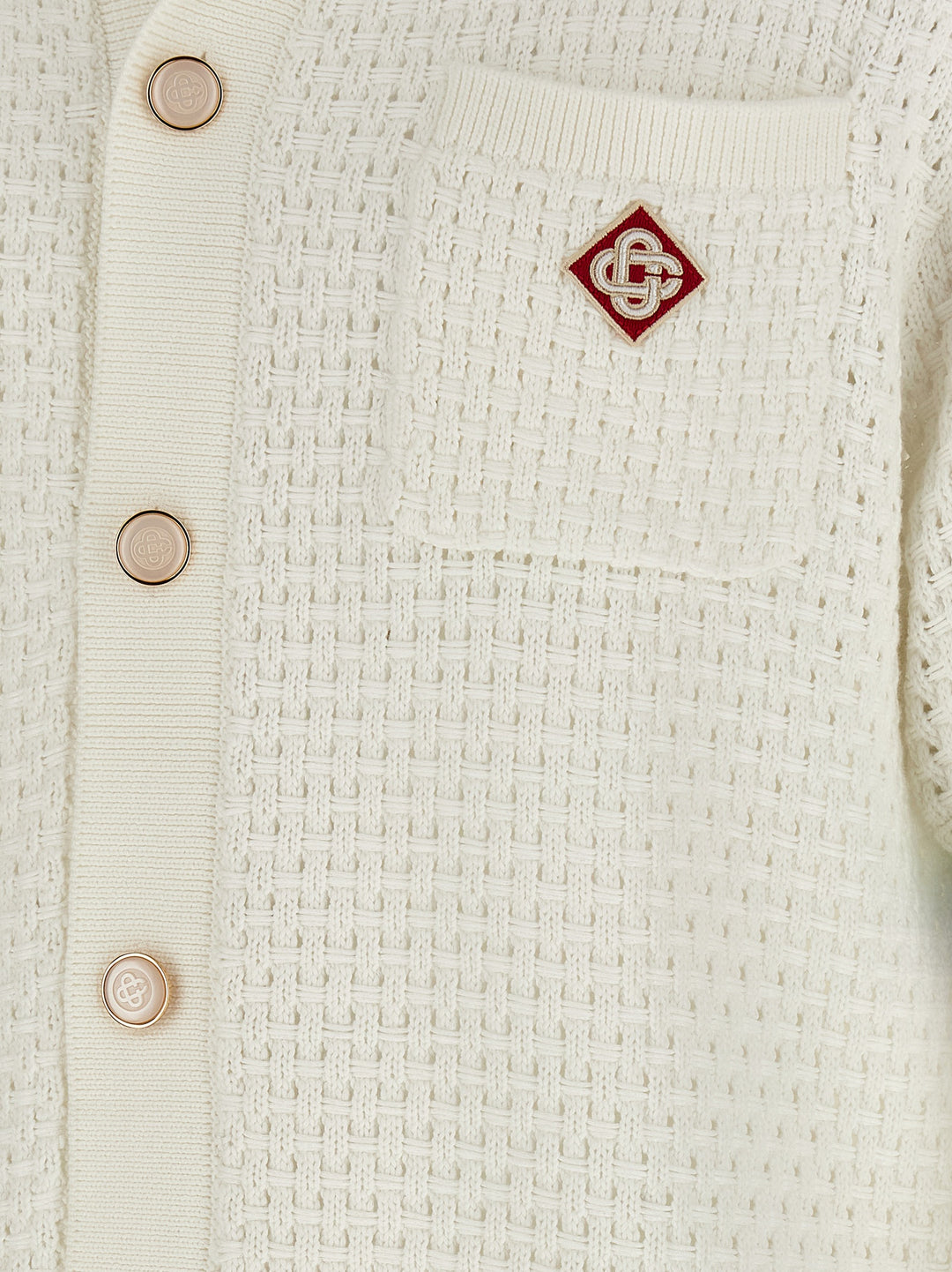 Casablanca Tennis Cotton Crochet Camicie - Bianco | 448118b03f8248c61cb2b3fc496d553057470716