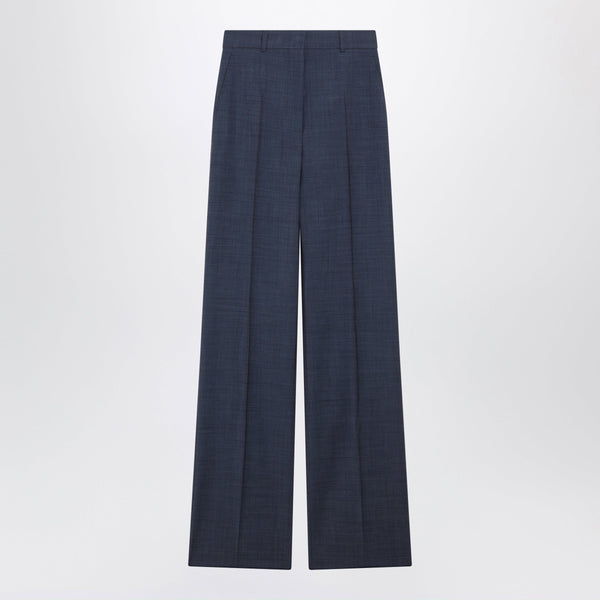 Classic Trousers In Blue Virgin Wool