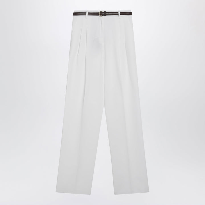 Max Mara Studio Pantaloni - Bianco | 028a2acf61d027de81fd8d2288a97ebfbe343a06