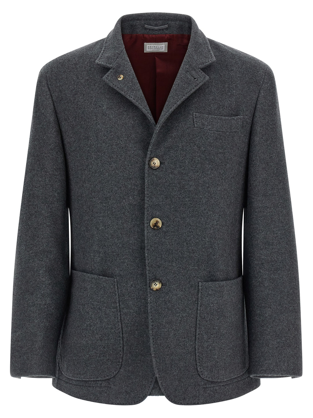Brunello Cucinelli Cashmere Blazer - Grigio | 2dc8df4f73c2b2ab167c6617ea680d5d898eccf9