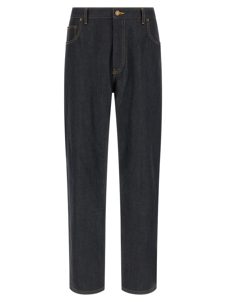 Thom Browne Japanese Selvedge Denim Jeans - Blu | 3d4541a0b521b345458526b557f341bd321e4ef9