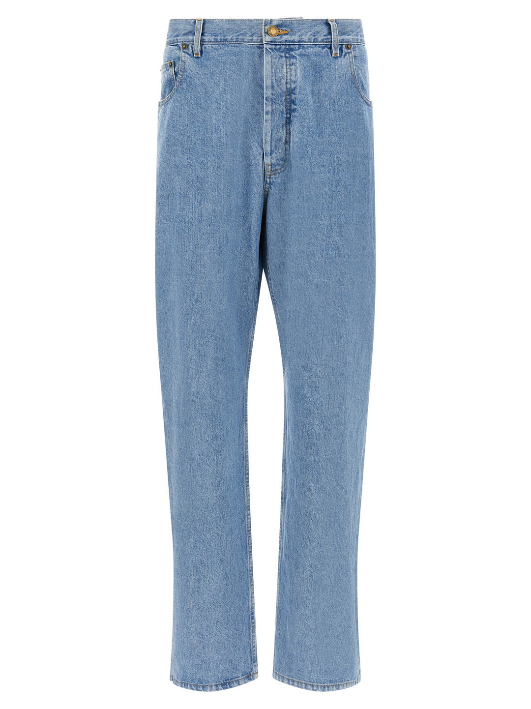 Thom Browne Back Martingale Jeans - Celeste | beb74ac83cc44c420ebd2c2344b21890cf90e850