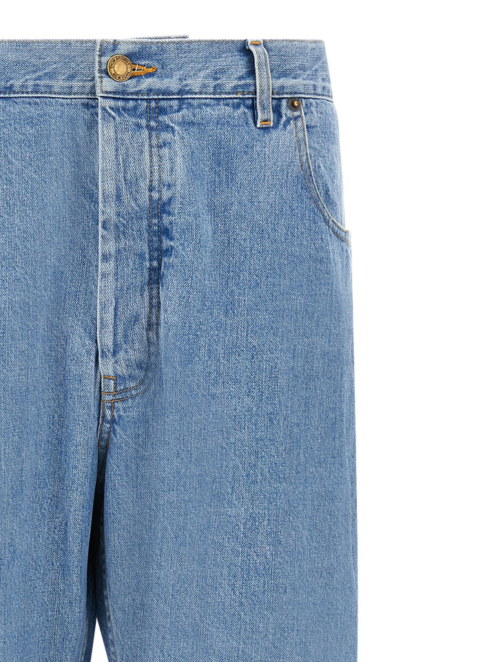 Thom Browne Back Martingale Jeans - Celeste | f3faa4facfaedd9c76a7f21153ad86f91c63f68d