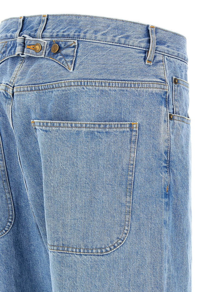 Thom Browne Back Martingale Jeans - Celeste | 3b3fff4065e18320caff6df4f660913dd876c1b5