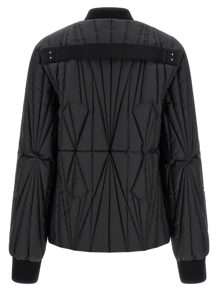 Rick Owens Geocamo Flight Puffer Jackets - Nero | dbefbe8f9b1cbb29acc38be9417c1a7f34405414