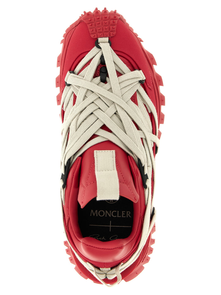 Rick Owens Trailgrip Megalace Sneakers - Rosso | 77bc429321e93676738fb8feb99a77820d2f909c