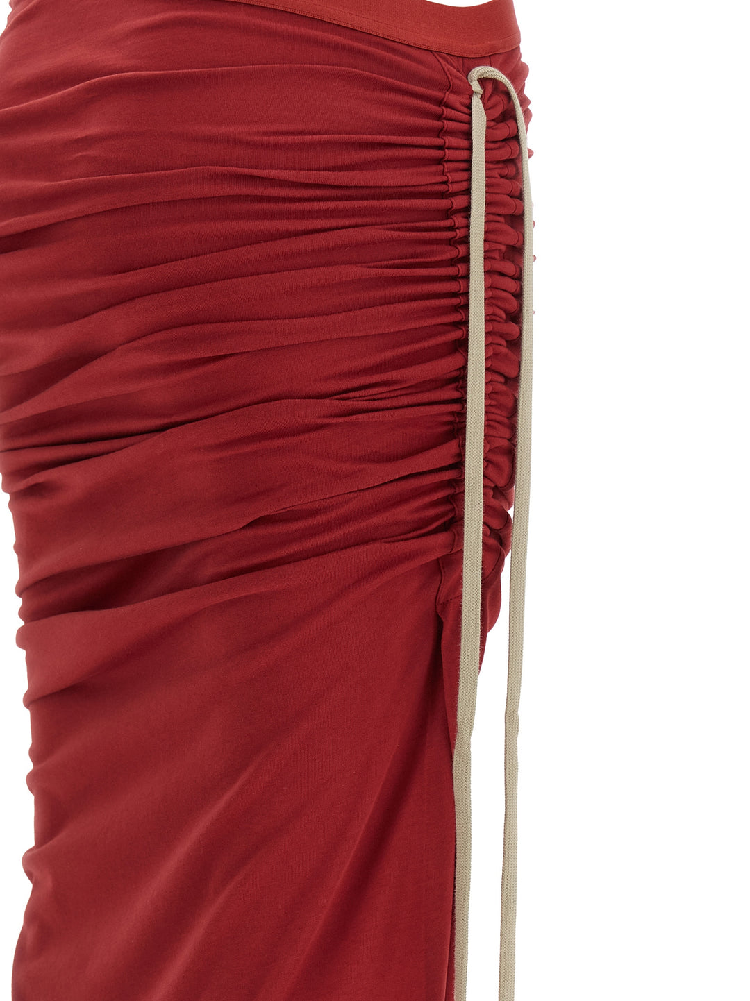 Rick Owens Adjustable Gonne - Rosso | 74cdd1755c5e98028111ad716ded8e1fca75bede
