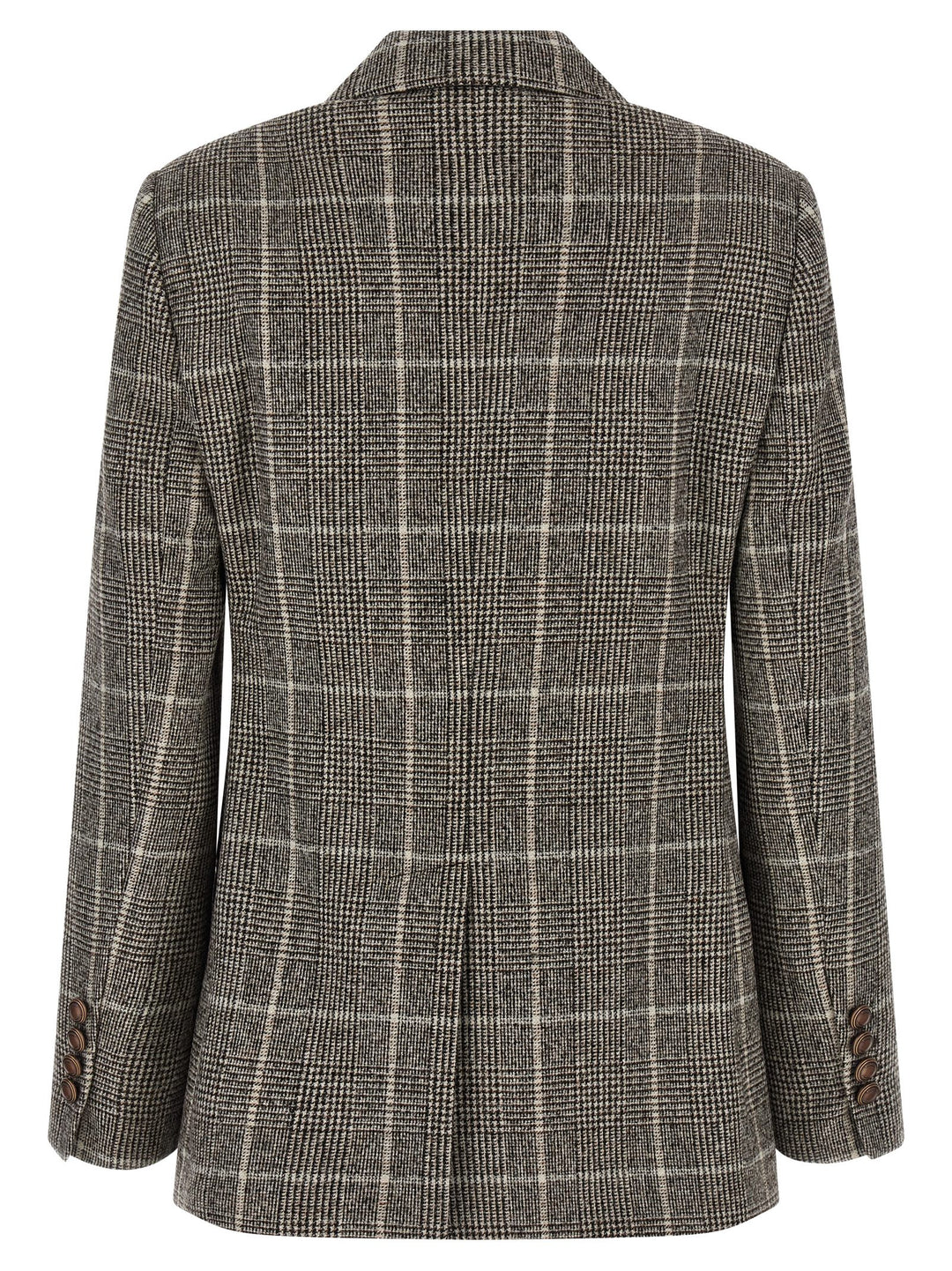 Brunello Cucinelli Prince Of Wales Blazer BlazerS - Marrone | fe67f30b2c6d669e6a02dbdbc84d314449aef58c