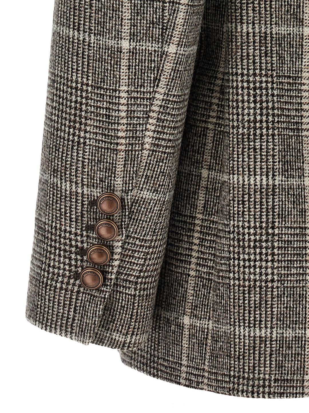 Brunello Cucinelli Prince Of Wales Blazer BlazerS - Marrone | 640c2a587be80160b792f8ec21a7425a6f3ef354