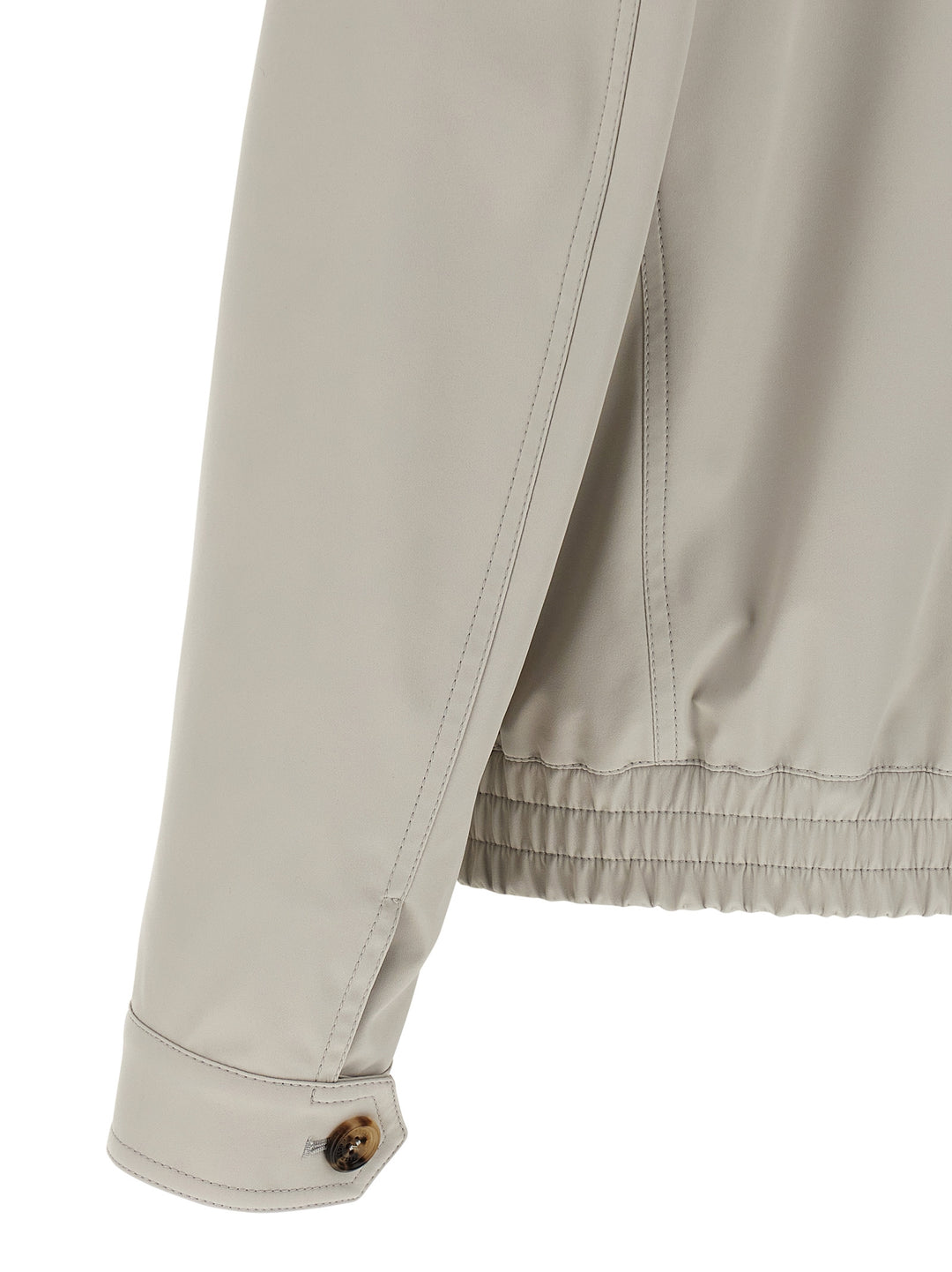 Brunello Cucinelli Nylon Bomber Jacket Puffer Jackets - Grigio | 80ae52d5c47b02232ff51e92e263b4d1ba686de3