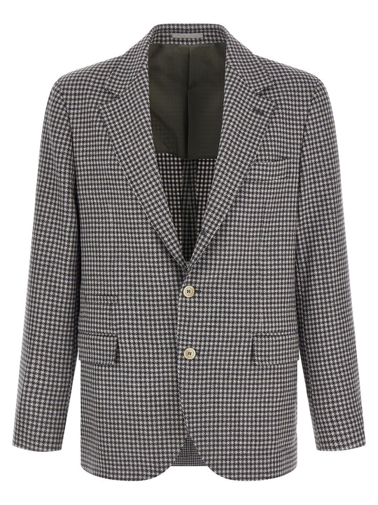 Houndstooth Blazer Grigio