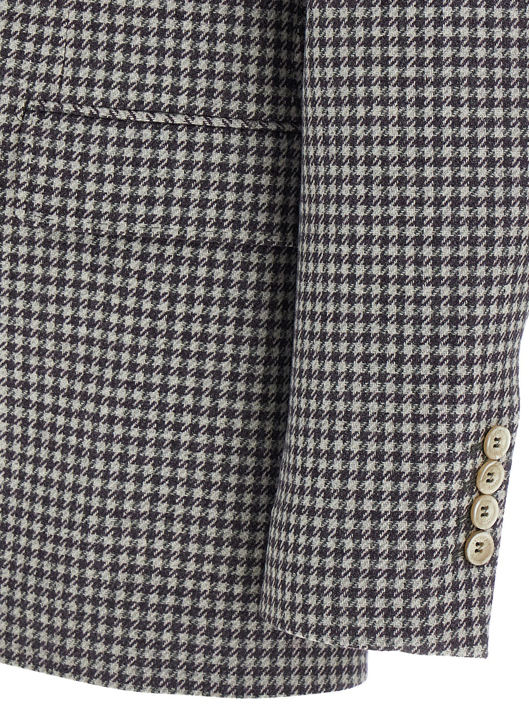 Brunello Cucinelli Houndstooth Blazer - Grigio | 5c222f534d01095a51f3a98c333e99b474e36bf2