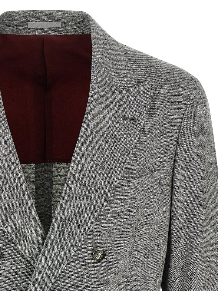 Brunello Cucinelli Grisaille Blazer - Grigio | 9fb4253fd435e5402035927bd1f025f7b5e4d564