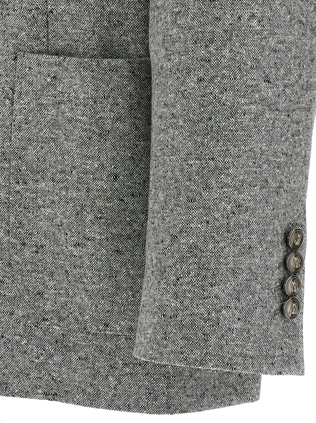 Brunello Cucinelli Grisaille Blazer - Grigio | b2526bfd81b470f57bd5a1a61f586af6453ba7d7