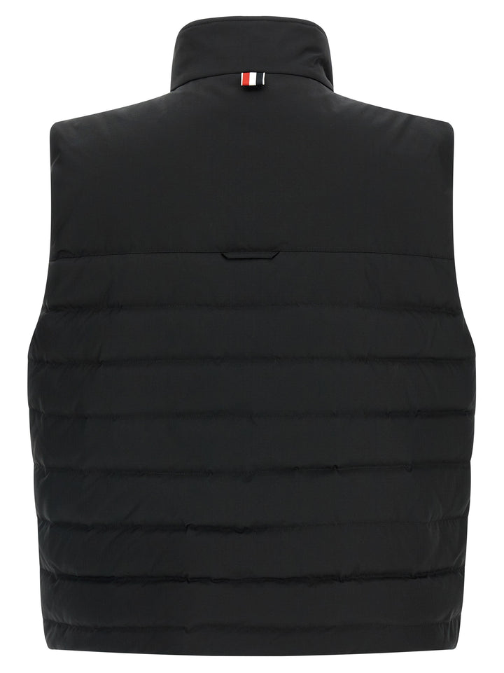 Thom Browne 4 Bar Gilet - Bianco/Nero | f54c62c56ef749fa3c50da010270e9da36710da1