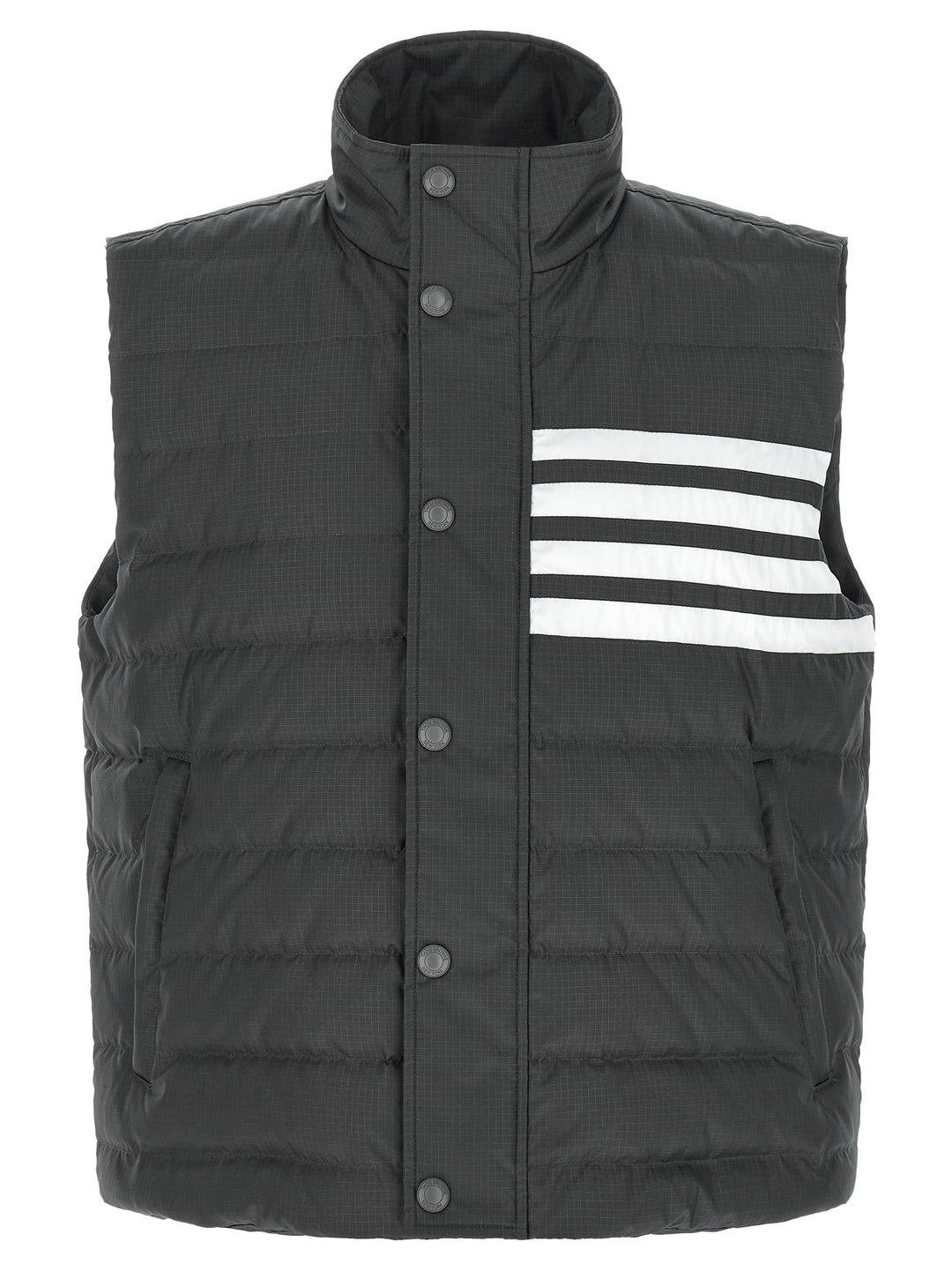 Thom Browne 4 Bar Gilet - Grigio | ad91072f9b8da7ec08fb921c4121edb6ea3b41cc