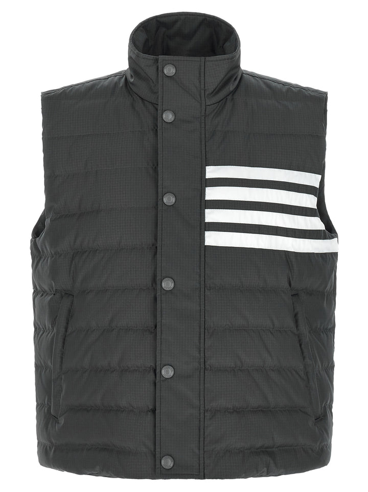 Thom Browne 4 Bar Gilet - Grigio | ad91072f9b8da7ec08fb921c4121edb6ea3b41cc