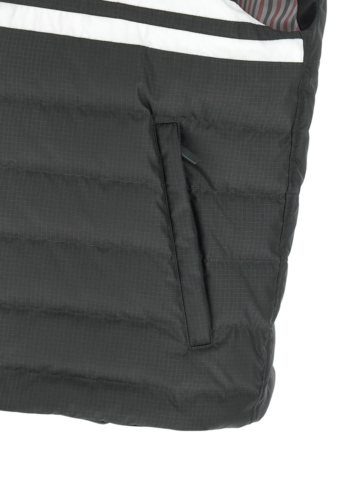 Thom Browne 4 Bar Gilet - Grigio | add3e6d5418e9e2a193775d78dd93104fc266b50