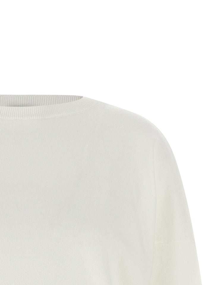 Be You Cashmere Cotton Sweater Maglioni - Bianco | ceae81b1e309ed4d42882d8ef19835bcd8f397ef