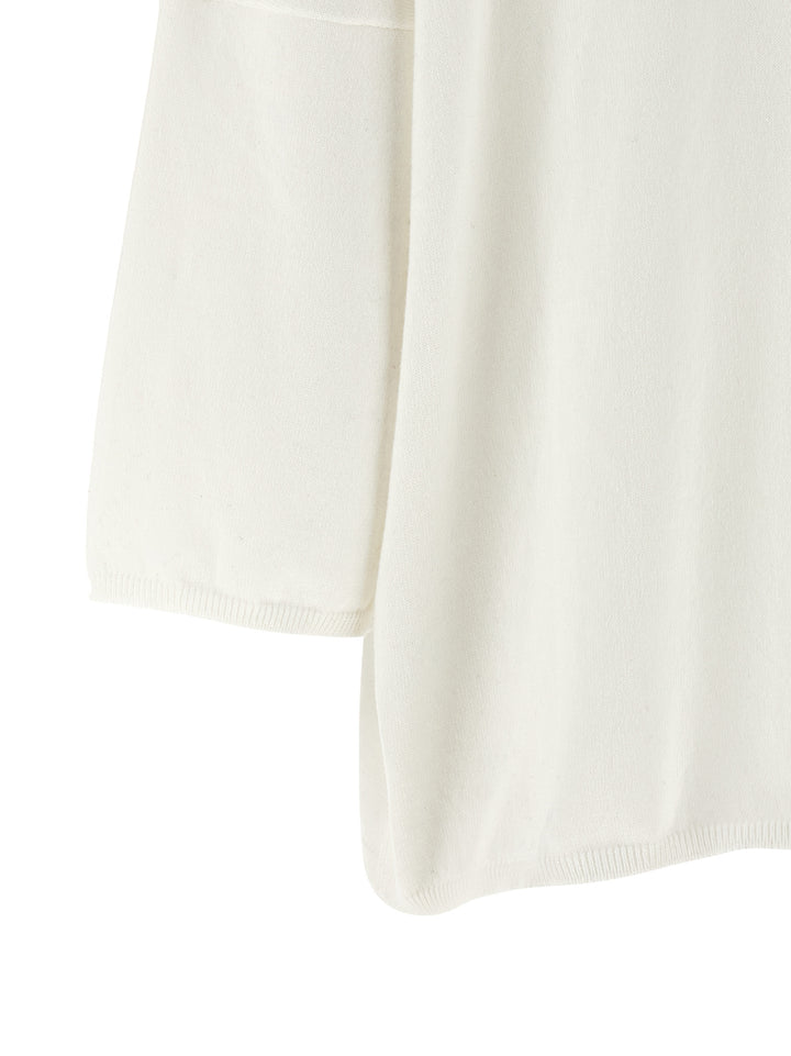 Be You Cashmere Cotton Sweater Maglioni - Bianco | baaa0f9da04588a9541cace6f9bcf52e8098a04c